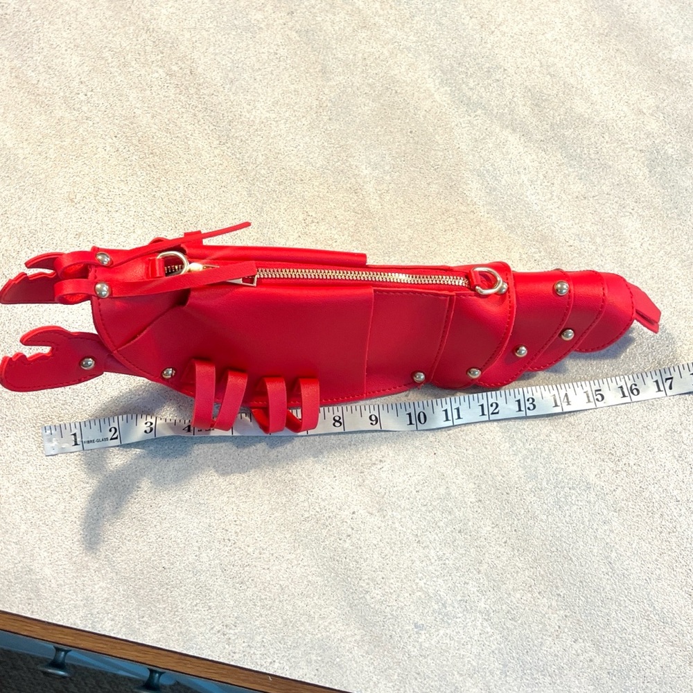 LOUIE Lobster Bag 3D Statement Purse Coastal Beach Nautical,2 Straps Incl.Quirky - Picture 5 of 9